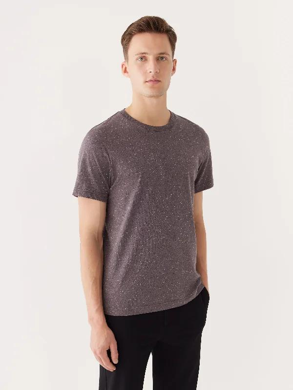 Men’s modern ombre top-The Nepped T-Shirt in Earthy Grey