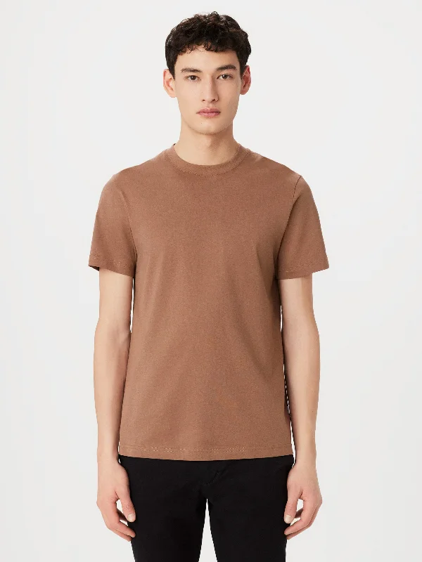 Men’s trendy ombre shirt-The Essential Slim T-Shirt in Walnut