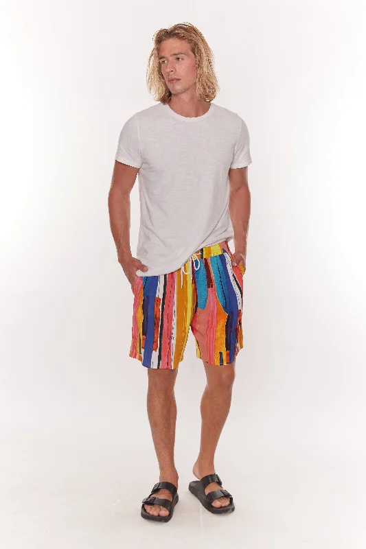 Men’s breathable chambray pants-Alicante Multicolor Shorts