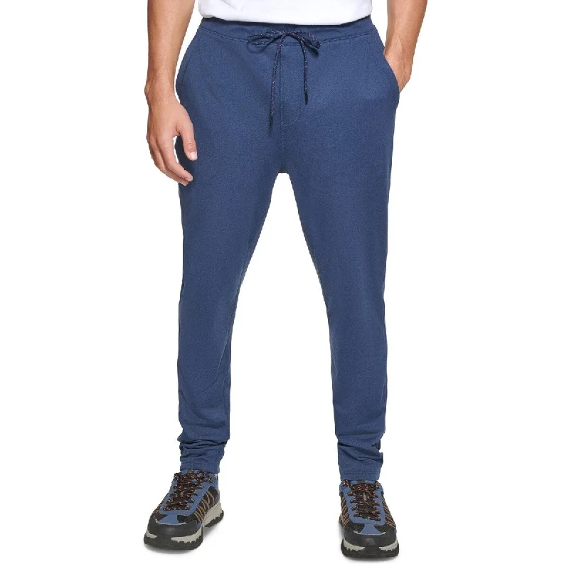 Men’s breathable ripcord jeans-Bass Outdoor Men's Tranquility Regular Fit Stretch Sweatpants Blue Size XX-Large - XXL