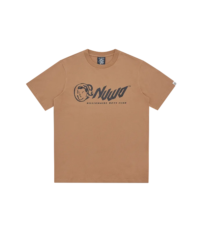 Men’s relaxed marled top-BBC X NUWO OG LOGO T-SHIRT - BROWN