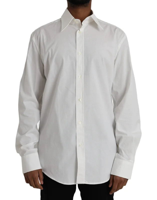 Men’s breathable tattersall shirt-Dolce & Gabbana  Cotton Dress Slim Fit  Men's Shirt