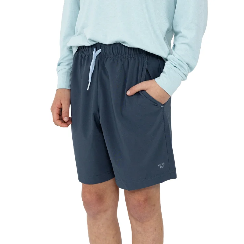 Men’s bold herringbone pants-Free Fly Boys' Pull-On Breeze Shorts