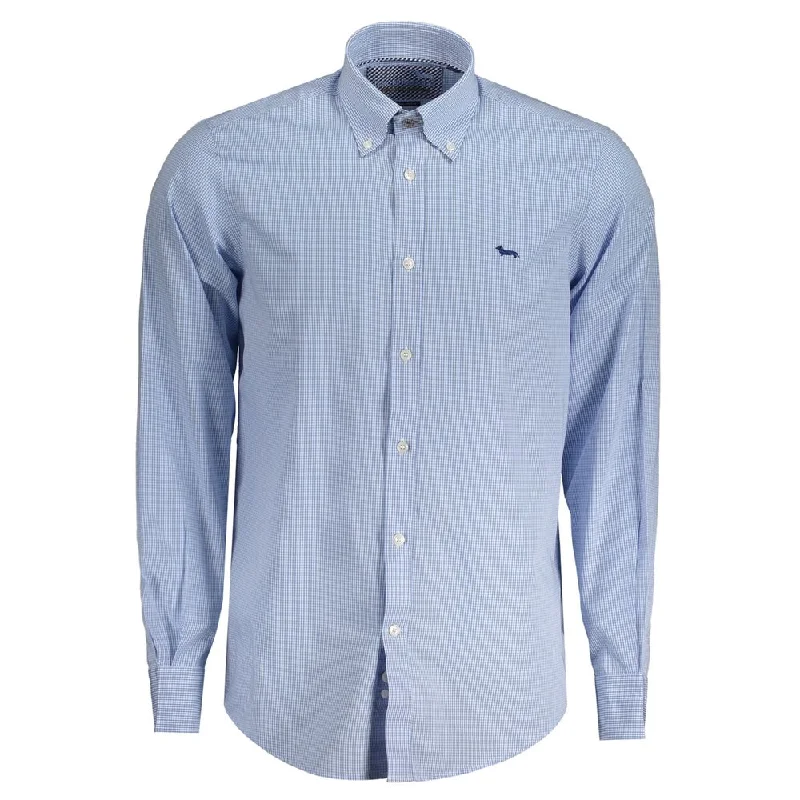 Men’s durable dobby shirt-Harmont & Blaine blue Cotton Men's Shirt