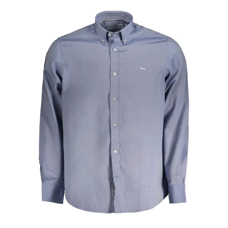 Men’s comfy dobby button-up-Harmont & Blaine  Cotton Men's Shirt