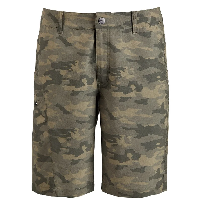 Men’s trendy duck jeans-HI-TEC Men's Men's Camo Hybrid Shorts Green Size 30