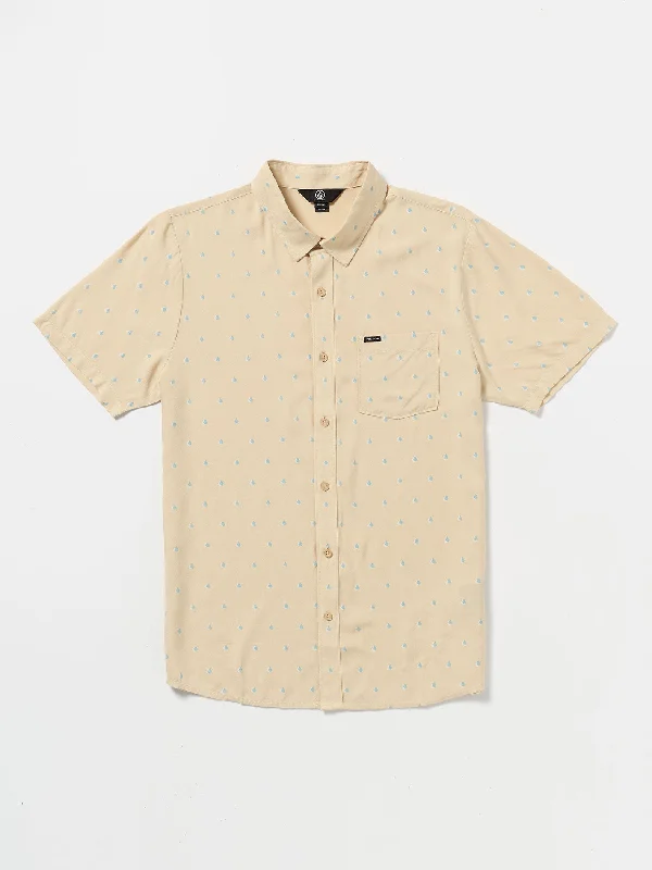 Men’s casual chamois shirt-High Ball Short Sleeve Woven Shirt - Sand