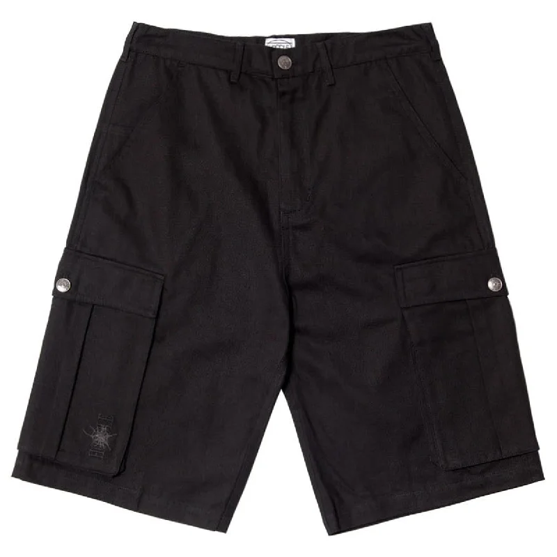 Men’s soft chambray jeans-Hoddle Intensive Cargo Shorts - Black