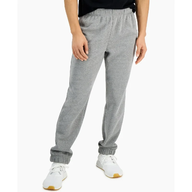 Men’s modern pinstripe pants-Id Ideology Men's Fleece Sweatpants Gray Size Xx-Large