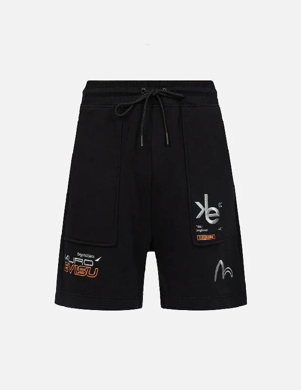 Men’s breathable moleskin trousers-Logo Embroidery Sweat Shorts