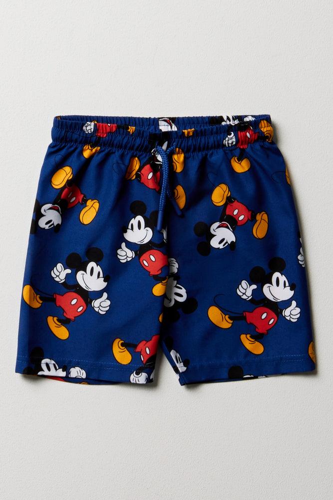 Men’s casual carpenter jeans-Mickey Mouse Swim Shorts Blue