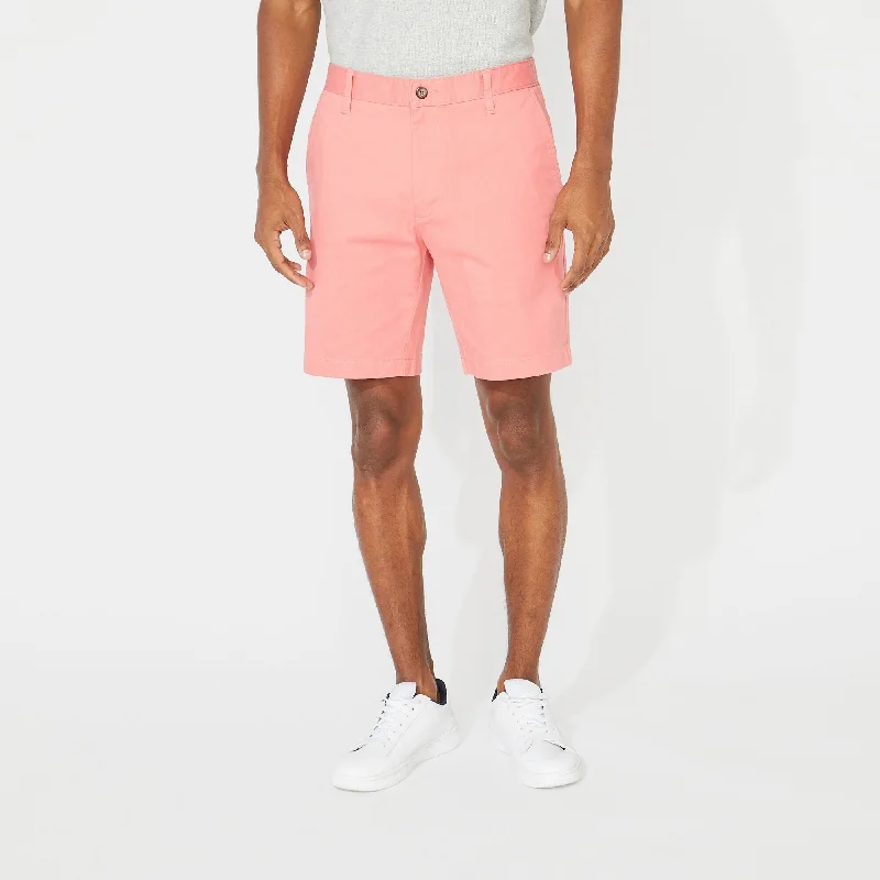 Men’s stylish tailored pants-Nautica Men's Big & Tall 8" Chambray Shorts Pink Size 38 T/L39.5