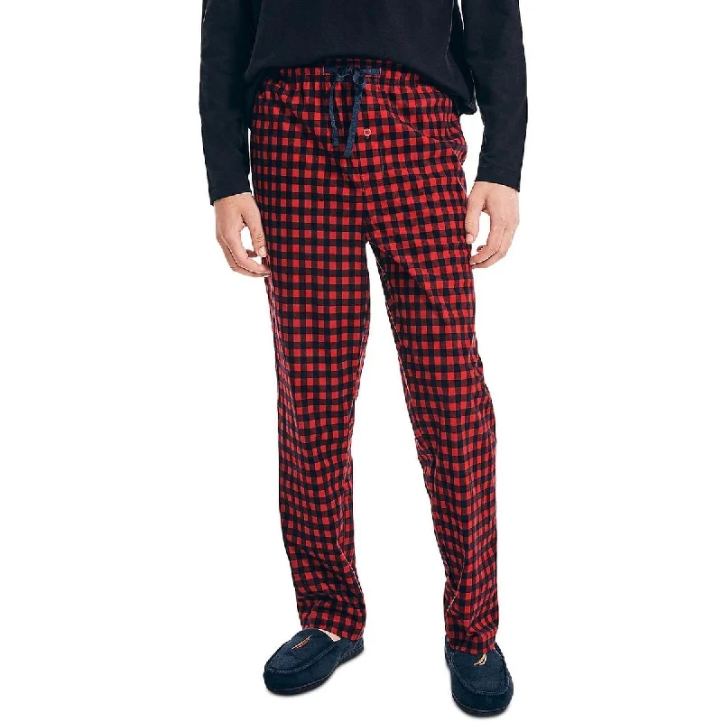 Men’s modern moleskin trousers-Nautica Men's Sustainably Crafted Cozy Fleece Pants Red Size XX-Large - XXL