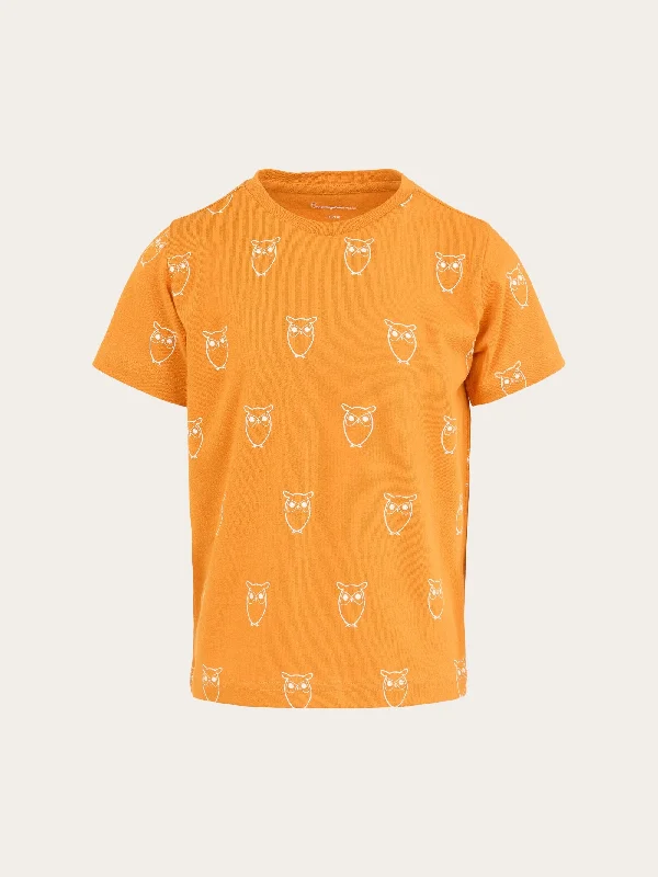 Men’s bold raglan tee-Owl AOP t-shirt - Desert Sun