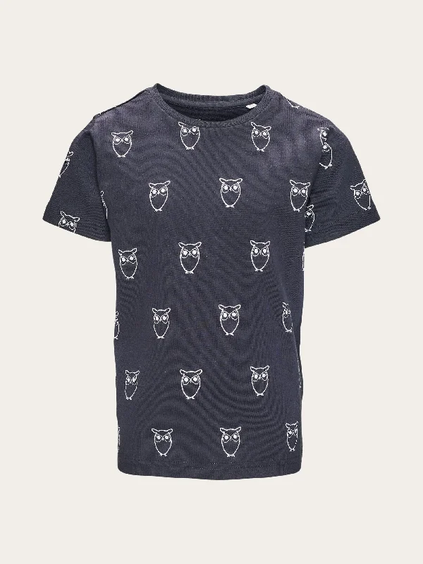 Men’s soft marled tee-Owl AOP t-shirt - Total Eclipse