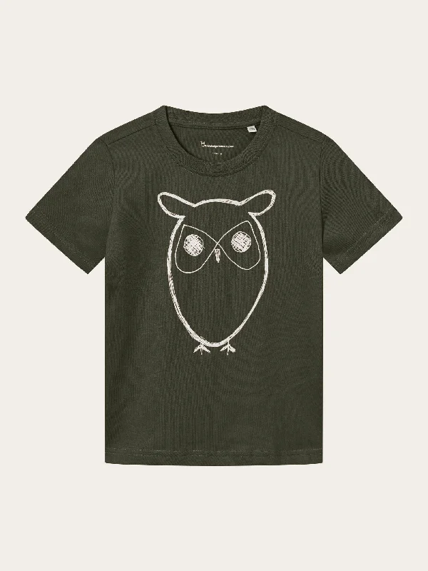 Men’s relaxed paisley shirt-Owl t-shirt - Forrest Night