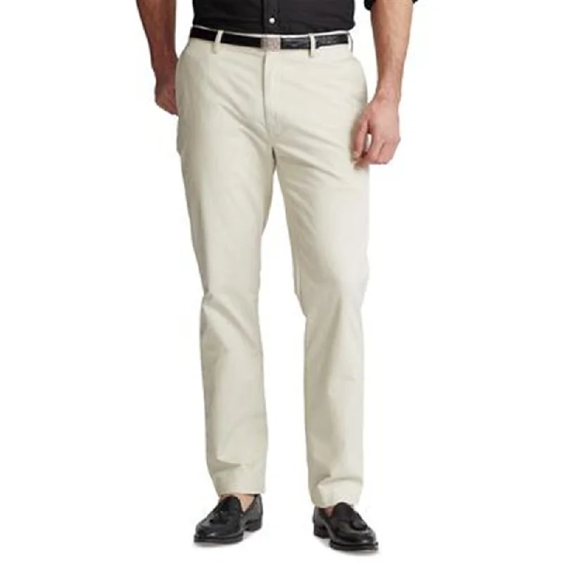 Men’s lightweight carpenter trousers-Polo Ralph Lauren Men's Stretch Classic Fit Twill Pants Beige Size 38X36