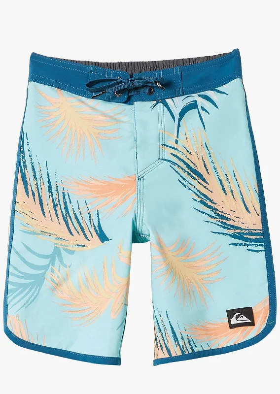 Men’s casual tailored trousers-Quiksilver Toddler Surfsilk Scallop 14 Boardshorts