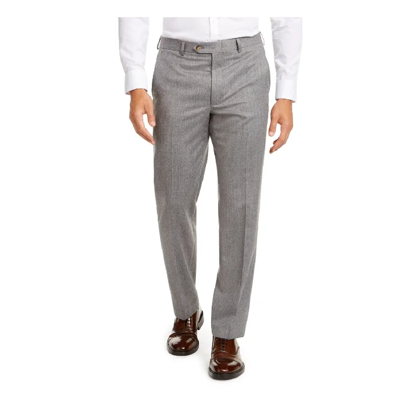 Men’s slim-fit chambray pants-Ralph Lauren Men's Heather Work Pants Gray Size 34X32