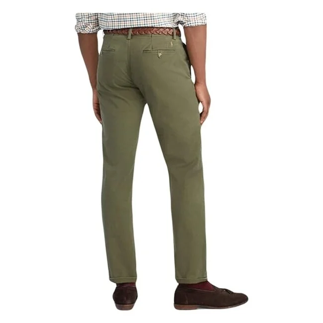 Men’s durable ripcord jeans-Ralph Lauren Men's Varick Slim Straight Jeans Green Size 38X32