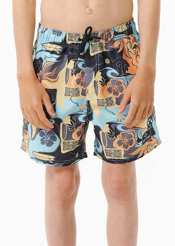 Men’s breathable moleskin jeans-Rip Curl Junior Shred Revival Boardshorts