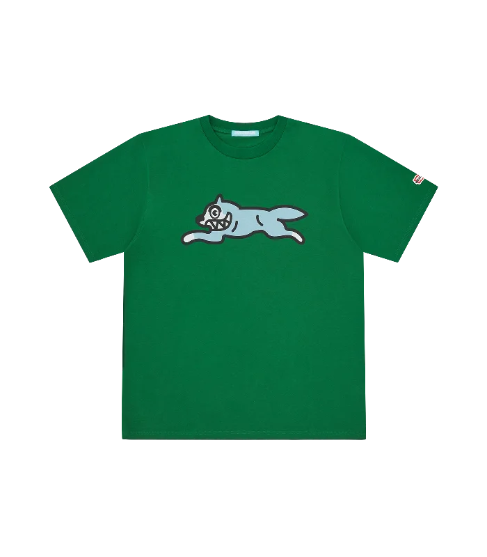 Men’s lightweight henley top-RUNNING DOG T-SHIRT - DEEP GREEN