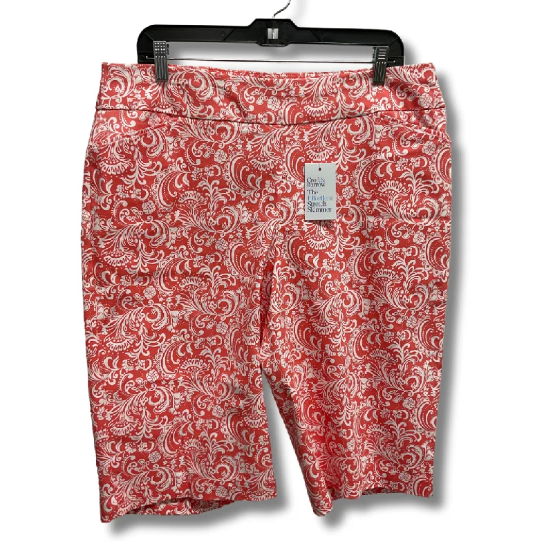 Men’s bold parachute pants-Shorts By Croft And Barrow In Pink, Size: 16