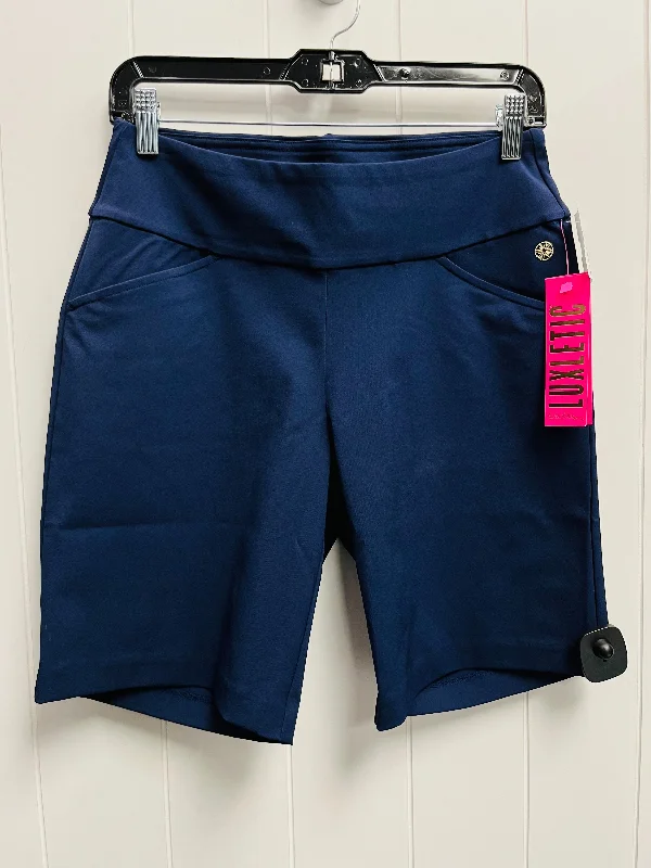 Men’s durable duck trousers-Shorts Designer By Lilly Pulitzer In Navy, Size: 6