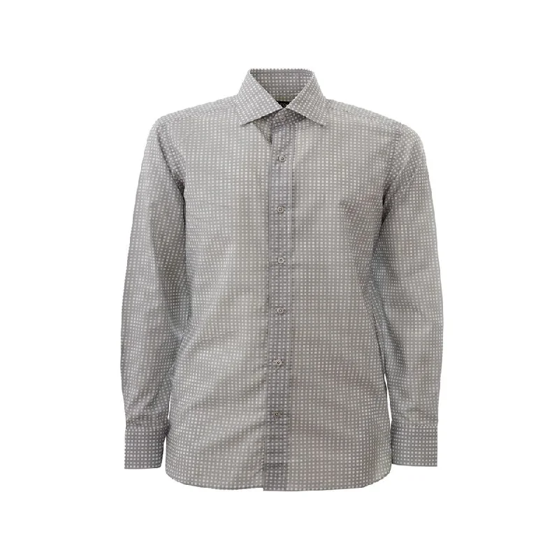 Men’s breathable sateen shirt-Tom Ford Elegant Cotton  Shirt for Men's Men