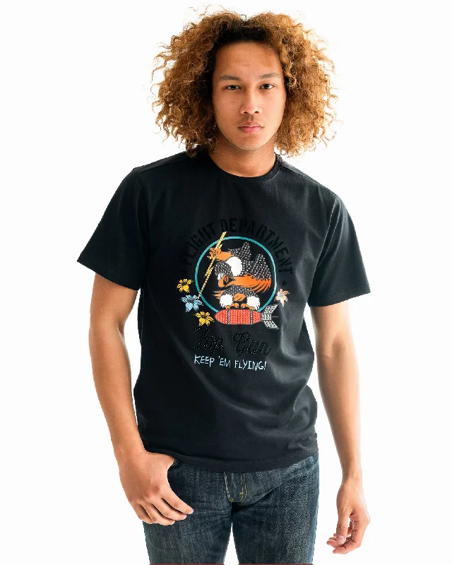 Men’s relaxed slub shirt-TOP GUN® 'FLIGHT DEPARTMENT' TEE