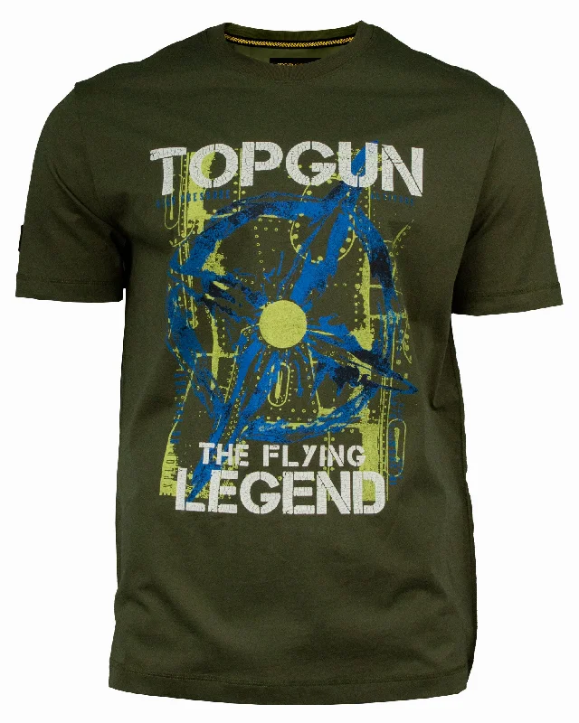 Men’s vintage distressed shirt-TOP GUN® "PROPELLER" TEE