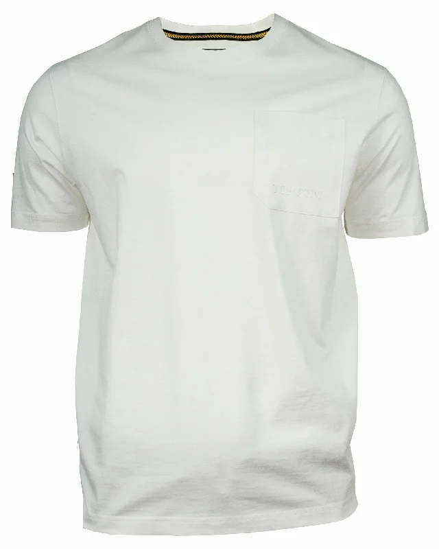 Men’s lightweight heathered top-TOP GUN® "POCKET" TEE