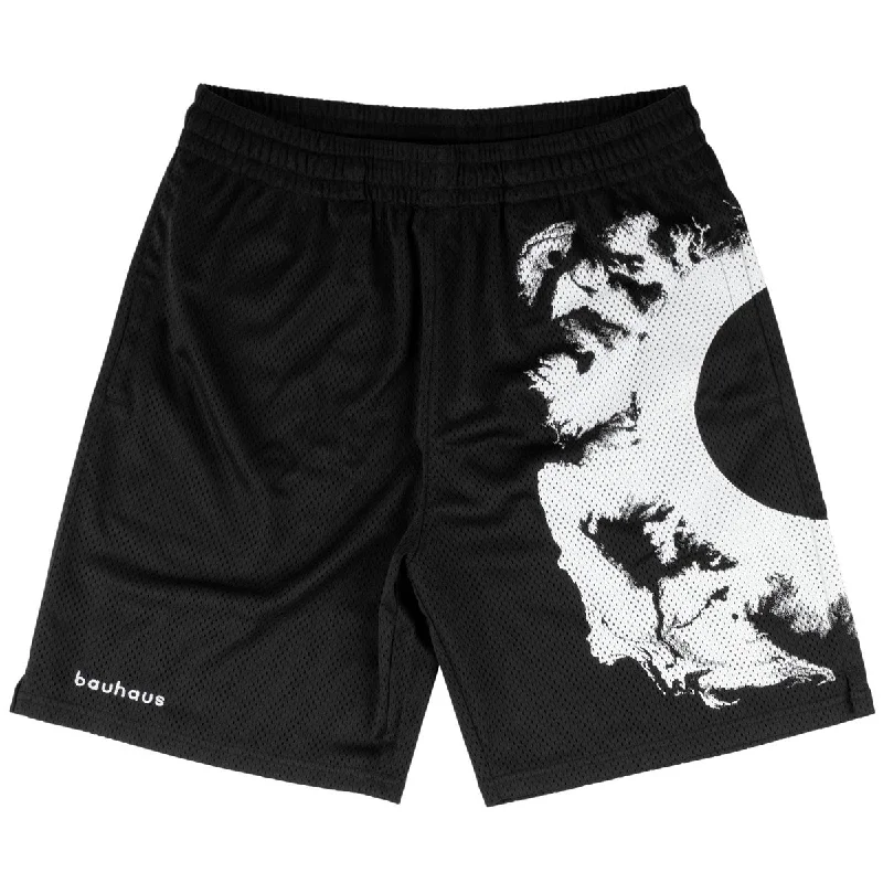 Men’s modern harem trousers-Welcome x Bauhaus Spirit Mesh Shorts - Black