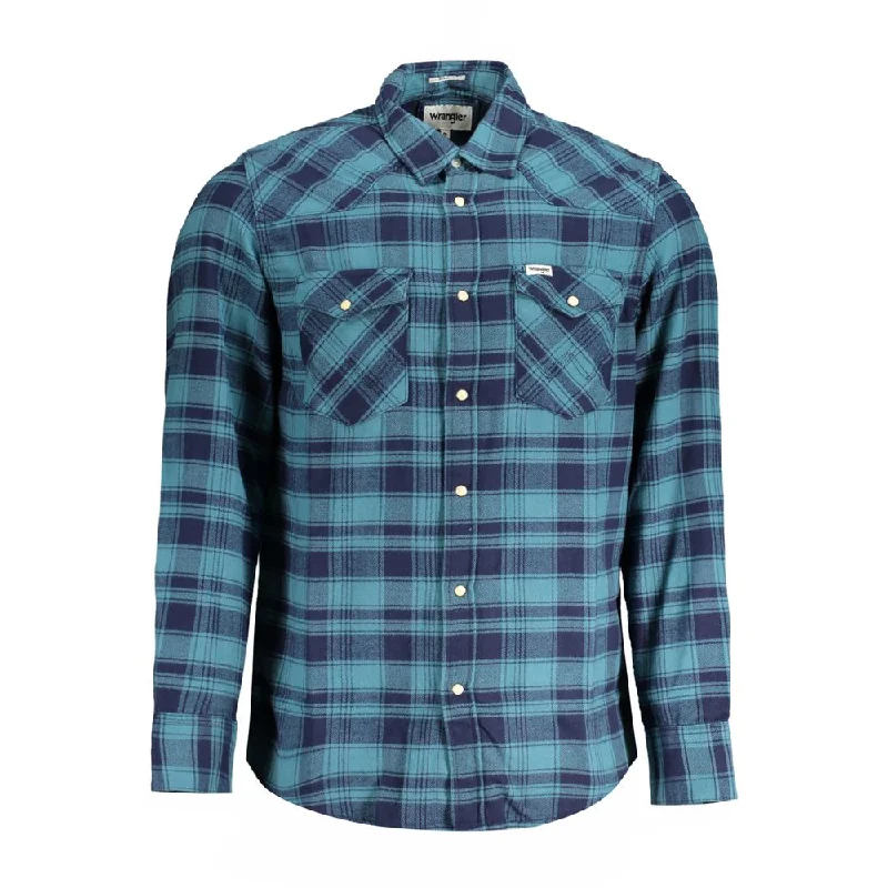 Men’s stylish microcheck shirt-Wrangler  Cotton Men's Shirt