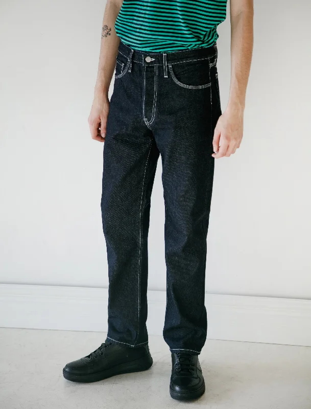 Men’s comfy duck pants-Face Denim Indigo Blue