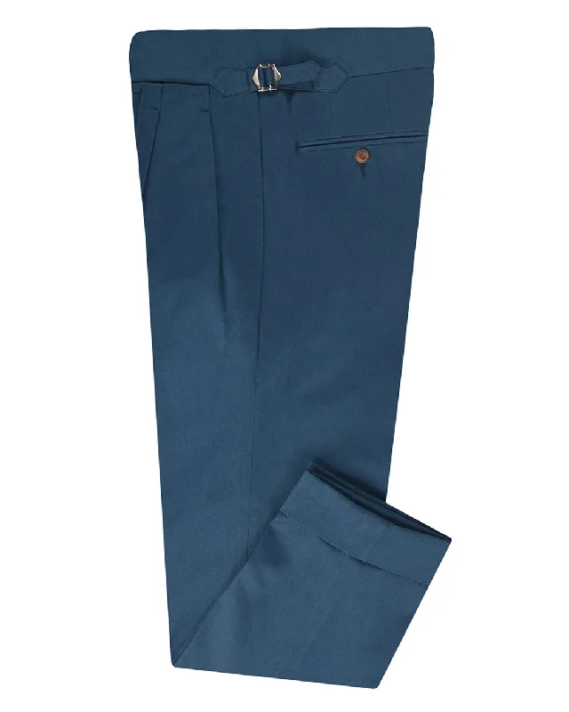 Men’s bold parachute pants-Brisbane Moss Teal Blue Twill