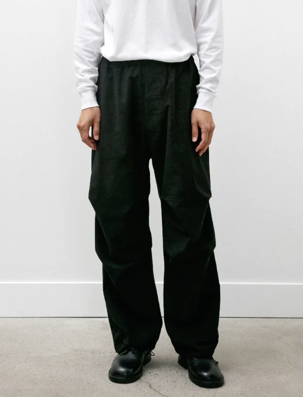 Men’s breathable chambray pants-Moleskin Knee-Tucked Pants Black