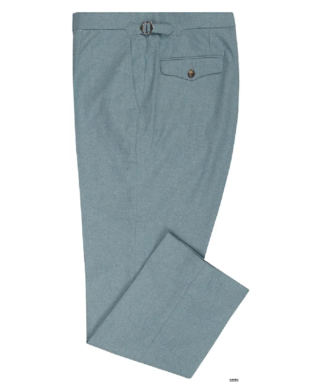 Men’s breathable moleskin trousers-Drapers Sky Blue Flannel Pants