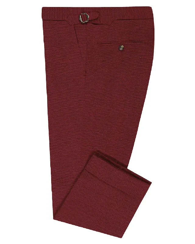 Men’s trendy duck jeans-Dugdale Fine Worsted Pant- Burgundy