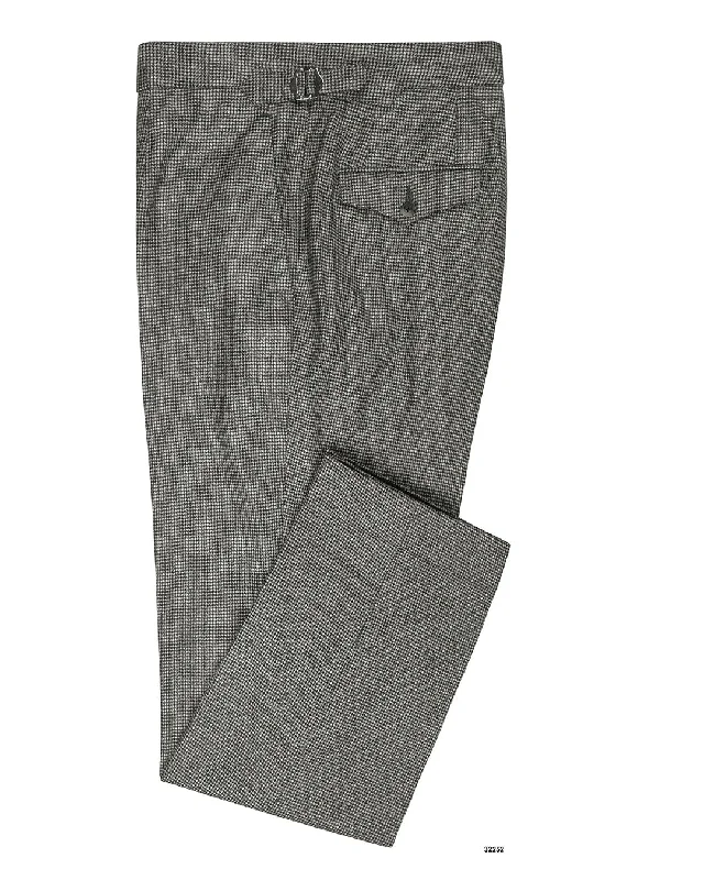 Men’s stylish seersucker jeans-Dugdale Fine Worsted  - Fine Black Houndstooth