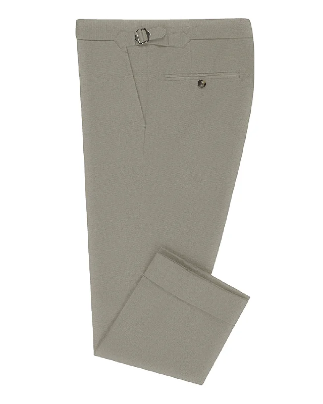 Men’s slim-fit chambray pants-Dugdale Fine Worsted  - Grey Beige