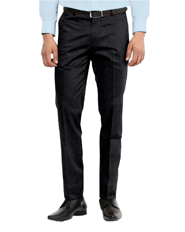 Men’s slim-fit tailored jeans-Dugdale Royal Classic - Dark Grey Pick and Pick (Sharkskin)