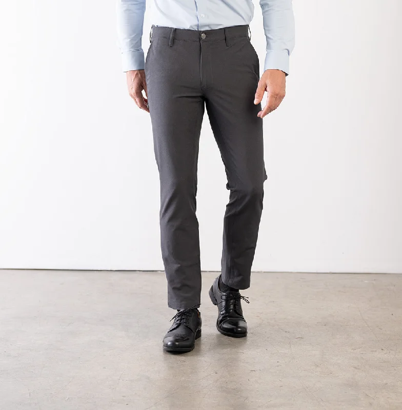 Men’s lightweight chambray pants-Envoy Lightweight Travel Pants Regular Fit - Charcoal Haze