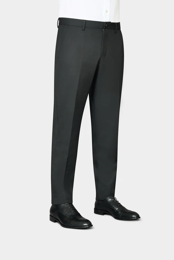 Men’s lightweight chambray pants-Essential Stretch Black Pants