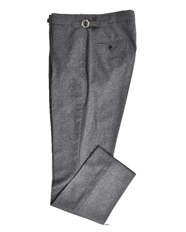 Men’s lightweight ripcord trousers-EThomas Wool Cashmere: Ash Mini Twill