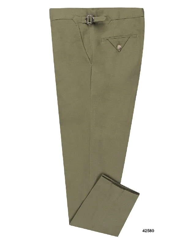 Men’s lightweight seersucker pants-Fern Green Light Canvas