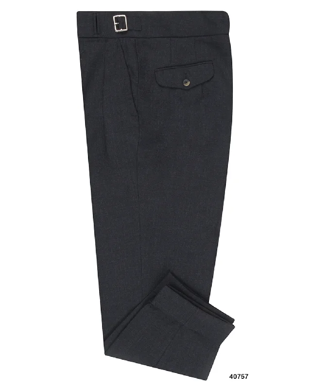 Men’s casual harem trousers-Minnis Fresco III  Pants: 3 Ply Plain Dark Grey