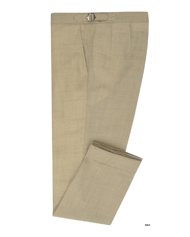 Men’s slim-fit chambray pants-Minnis Fresco III  Pants: Light Khaki