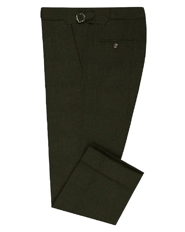 Men’s relaxed duck trousers-Minnis Fresco Lite III Pants: Dark Olive