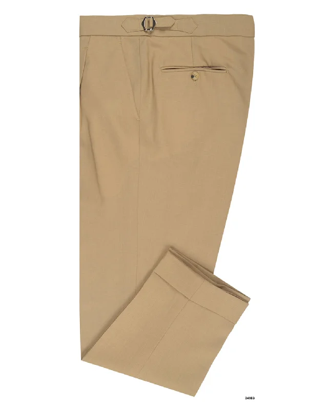 Men’s soft pinstripe pants-Minnis Fresco Lite III Pants: Khaki